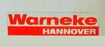 Warneke Hannover, Schriftzug der Theodor Warneke Fahrzeugbau GmbHCo.KG mit Sitz in Hannover-Laatzen, das Unternehmen ist inaktiv, März 2023