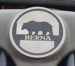 Frontemblem des Berna, gesehen bei der Technorama 2023 in Kassel