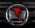 Sunlight, das Logo der Wohnwagen- und Wohnmobilfirma in Neustadt/Sachsen, 2006 gegründet, Juni 2013 