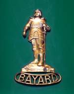 Clement-Bayard, diese Figur schmückt die Motorhaube eines PKW Baujahr 1913, die französische Autofirma bestand von 1903-22, Dez.2013