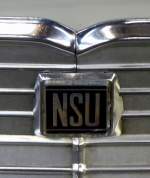 NSU, steht fr den Stdtenamen Neckarsulm, der Markenname wurde bereits ab 1892 verwendet, war Hersteller von Fahrrdern, Autos, Motorrdern und Motorrollern, Feb.2014 