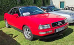 =Audi 80 Cabrio, gesehen bei der Oldtimerausstellung bei Schloss Fasanerie, 06-2025