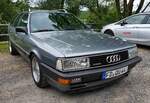 =Audi Quattro steht auf dem Besucherparkplatz beim Scirocco-Treffen in Hohenroda, 06-2022