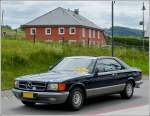 Auch dieser Mercedes Benz 500 SEC (W 126), Bj 1985, nahm an der Rotary Castle Tour am 30.06.2013 durch Luxemburg teil.
