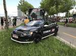 Skoda Begleitfahrzeug des Tour de Suisse Team Trek / Sagfredo am 12.6.17 in Bern.