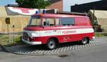 =Barkas als ehemaliges Feuerwehrfahrzeug des Zentrums für Mikroelektronik Dresden, konnte bei der Gemeinschaftsveranstaltung von DRK Fulda und dem Feuerwehrmuseum Fulda bewundert werden.