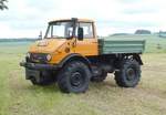 =Unimog 406 ausgestellt bei der Oldtimeraustellung vom Landmännerverein Bermuthshain im Juni 2019