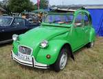 =Citroen 2 CV, gesehen bei der Oldtimerausstellung in Uttrichshausen, 07-2019