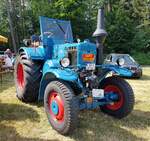 =Lanz steht beim Köhlerfest in Bad Orb, 06-2022