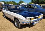 =Ford Capri, steht auf dem Austellungsgelände beim Oldtimertreffen in Ostheim, 07-2022