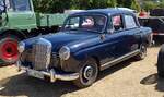 =MB 180, gesehen auf dem Ausstellungsgelände beim Oldtimertreffen in Ostheim, 07-2022