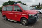 =VW T5 als MTW steht anl. vom Internationalen Jugendfeuerwehr-Wettbewerb 2022 in 36100 Petersberg, Mai 2022