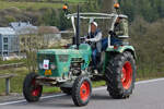 Deutz Traktor war bei der Rundfahrt nahe Brachtenbach am Ostermontag mit dabei. 10.04.2023