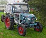 Eicher Leopard steht Startklar um an der Rundfahrt Vintage Fuussekaul teilzunehmen.