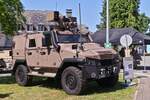 Eagle V 4x4, Geschütztes Aufklärungsfahrzeug der luxemburgischen Armee, aufgenommen beim Tag der offenen Tür der luxemburgischen Armee in Diekirch. 13.07.2025