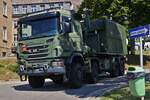 Scania Absetzkipper der luxemburgischen Armee, im Bild festgehalten, beim Tag der offenen Tür der luxemburgischen Armee in Diekirch. 13.07.2025