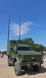 KMW Kommandofahrzeug der luxemburgischen Armee, aufgenommen am Tag der offenen Tr der luxemburgischen Armee. 13.07.2025