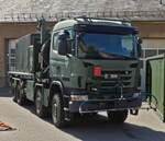 Scania LKW mit Aufbau zur Straßenreinigung, war am Tag der offenen Tür der luxemburgischen Armee ausgestellt. 13.07.2025
