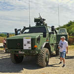 KMW Kommandowagen, wurde am Tag der offenen Tür der luxemburgischen Armee genaustens unter die Lupe genommen. 13.07.2025 