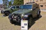Dieser Wrangler Jeep, gehrt zum Fuhrpark der luxemburgischen Armee, im Bild festgehalten beim Tag der offenen Tr der luxemburgischen Armee. 13.07.2025