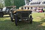 Willys Jeep, mit abgedeckter Beleuchtung, war beim Tag der offenen Tr der luxemburgischen Armee zu sehen.