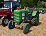 Auch dieser Steyr 180A Diesel, BJ 1954, 2661 ccm, 30 PS, war zum Oldtimertreffen in Warken angereist.
