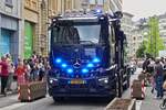 Mercedes Benz Absetzkipper der luxemburgischen Polizei war bei der Militärparade zum Nationalfeiertag zu sehen.