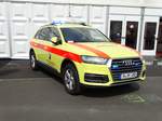 Rettungszentrum Bundeswehr Audi Q7 Notarzt am 12.05.17 auf der RettMobil in Fulda 