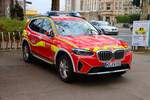 Feuerwehr Mainz BMW X5 KdoW Amtsleitung (Florian Mainz 1/) am 31.12.25 beim Silvester Abschwimmen 2025 in Mainz am Rheinufer