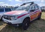 =Dacia Duster als Einsatzfahrzeug der Feuerwehr SPEYER, abgestellt auf dem Parkplatz der 2025er Rettmobil in Fulda