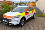 Die Johanniter Rhein Main Ford Kuga KdoW am 20.04.24 bei einer Großübung am Flugplatz Egelsbach