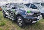 =Ford Ranger des Fahrzeugeinrichters HANZLIK steht auf dem Parkplatz der RettMobil 2022 in Fulda, 05-2022