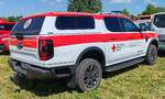 =Ford Ranger vom DRK LV WESTFALLEN/LIPPE, gesehen auf dem Parkplatz der 2025er Rettmobil in Fulda