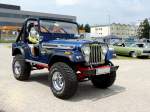 Jeep CJ-5, Renegade, trifft zum 14.US-Car-Treffen in Ried ein; 130706