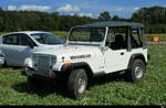 Traktorentreff Diessbach - Ein Jeep Wrangler auf dem Besucherparkplatz am 23.08.2026