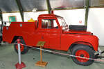 Dieses kleine Flughafenfeuerwehrfahrzeug von Land Rover (Santana) ist im Museo del Aire ausgestellt.