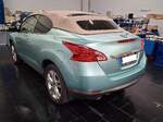 Heckansicht des Nissan Murano Cross Cabriolet im Farbton dolphinsilver.