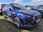=Seat Tarraco der Tierhilfe GUSENTAL, gesehen auf dem Parkplatz der 2025er Rettmobil in Fulda