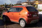 Suzuki Ignis Mk2 in der Farbe Flame Orange, fotografiert in November, 2023.