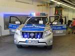 Toyota Geländewagen der Polizei Frankfurt am 24.06.17 beim Tag der Offenen Tür des Polizeipräsidium Frankfurt zur 150 Jahr Feier