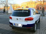Heckansicht Volkswagen Tiguan, Firmenwagen HEX als Unfallhilfsfahrzeug, am 02.