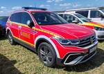 =VW Tiguan im Dienst vom Brandschutz- und Rettungswesen, gesehen auf dem Parkplatz der 2025er Rettmobil in Fulda