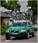 Volvo XC 70 als Mannschaftswagen von  Europcar  bei der  Skoda Tour de Luxembourg  aufgenommen am 04.06.2011.