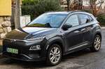 Hier ist ein Hyundai Kona Electric (erste Generation) zu sehen.