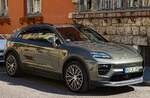 Diesen Porsche Macan 4 Electric (Farbe: Aventurine Green) habe ich in M�rz, 2026 gesehen.