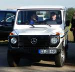 =MB G steht an der Zufahrtskontrolle der Veterama, 10-2017