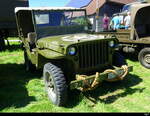 Grüner Ford Jeep SO 12649U zu Besuch am Oldtimer Treffen in Lüterswil/SO am 31.08.2025