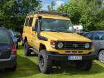 Toyota von Urmels Lari Fari Safari, gesehen bei der Kreistierschau des LK Fulda in Petersberg-Melzdorf, Juni 2014,  