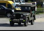 Grüner Willys Jeep zu Besuch am Bus & Oldtimertreffen vom 01-03.08.2025 in Orpund Bild vom am 03.08.2025