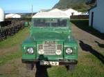 Land Rover  Defender ; Fahrzeug des  Chief Islanders  von Tristan da Cunha (Aufnahmedatum Januar 2001)